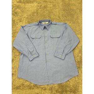 VTG Conqueror Shirt Mens 18.5 34/35 Safari Ranger Officer Veteran Uniform USA